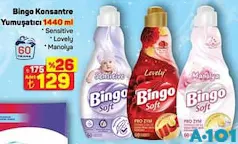 BİNGO KONSANTRE YUMUŞATICI 1440 ML